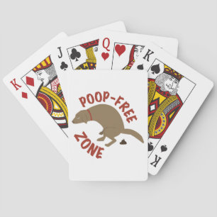 Poop-Free Zone Playing Cards