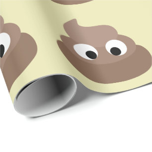 POOP FUNNY Birthday WRAPPING PAPER