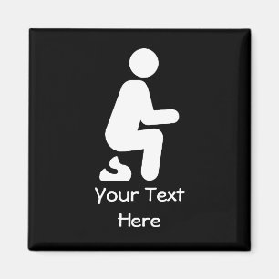 POOP Funny Customise Joke Magnet