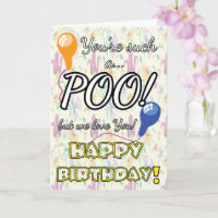 POOP funny kids birthday
