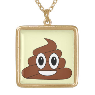 Poop Gold Plated Necklace