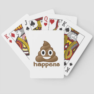 Poop Happens Emoji Playing Cards