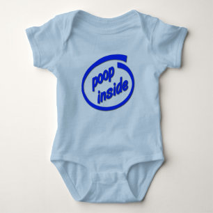 Poop Inside Funny Baby Infant Creeper Humour