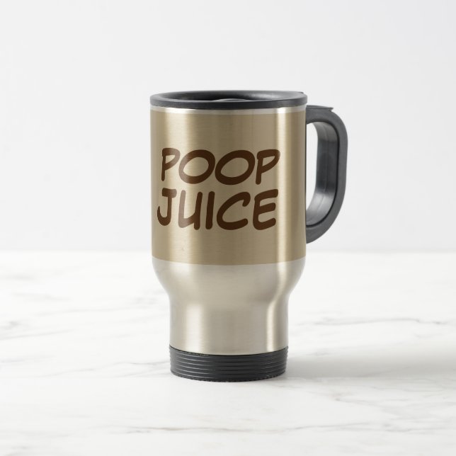 POOP JUICE Funny Coffee Mugs (Front Right)