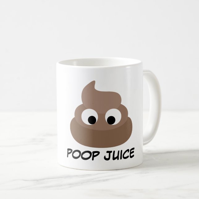 POOP JUICE funny Coffee Mugs (Front Right)