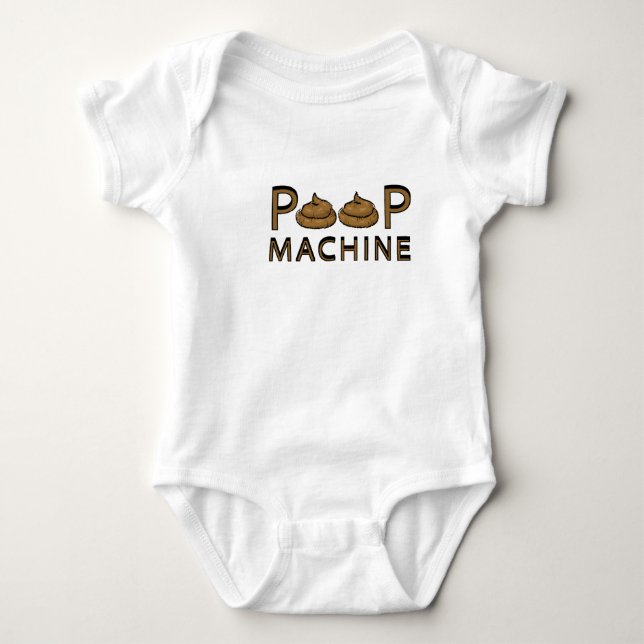 Poop Machine Baby Bodysuit (Front)