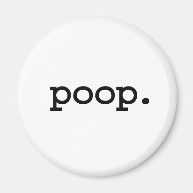 poop. magnet (Front)