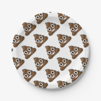 Poop ! paper plate