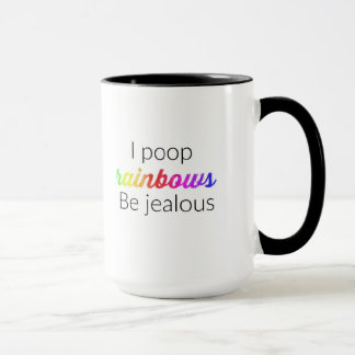 Poop rainbows mug