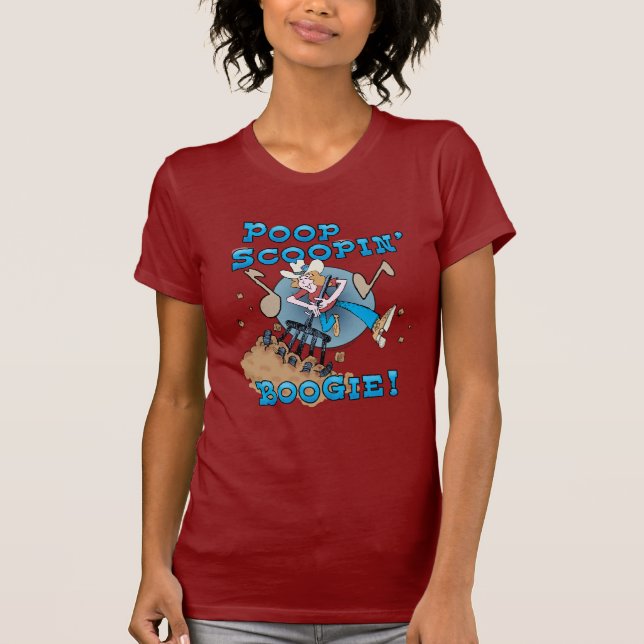 Poop Scoopin' Boogie! Ladies Petite T-Shirt (Front)