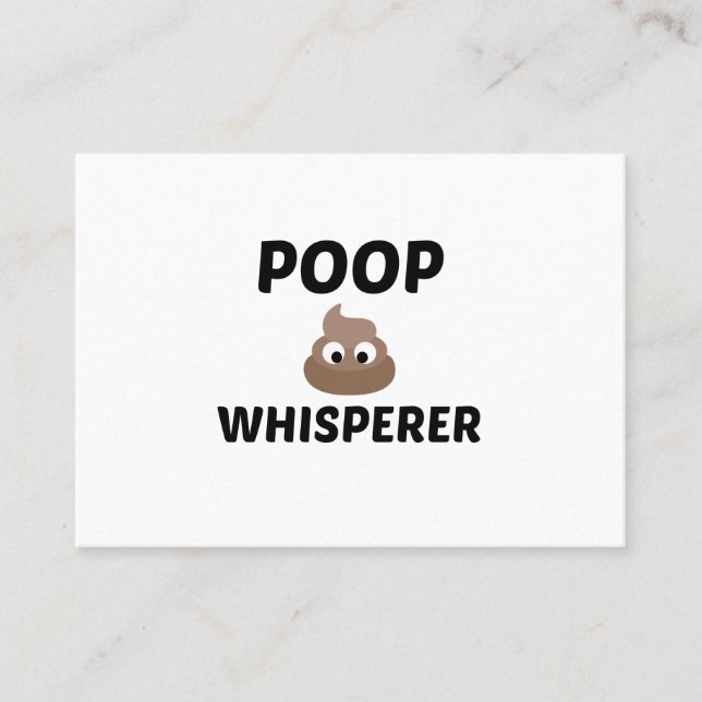 POOP WHISPERER BUSINESS CARD (Front)