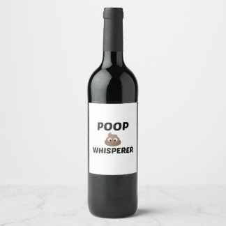 POOP WHISPERER WINE LABEL
