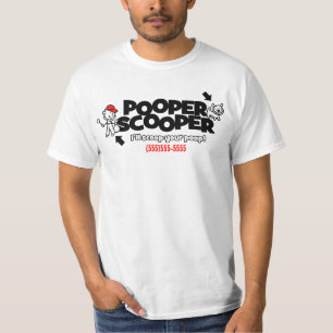 Pooper Scooper business promotional t shirt