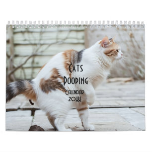 Pooping Cats Calendar 2026