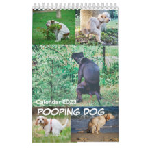 Pooping Dog Calendar 2023