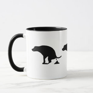 Pooping Dog Mug