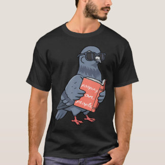 Pooping On People Funny Pigeon Introvert Humour T-Shirt
