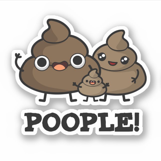 Poople Funny Poop People Pun  (Front)