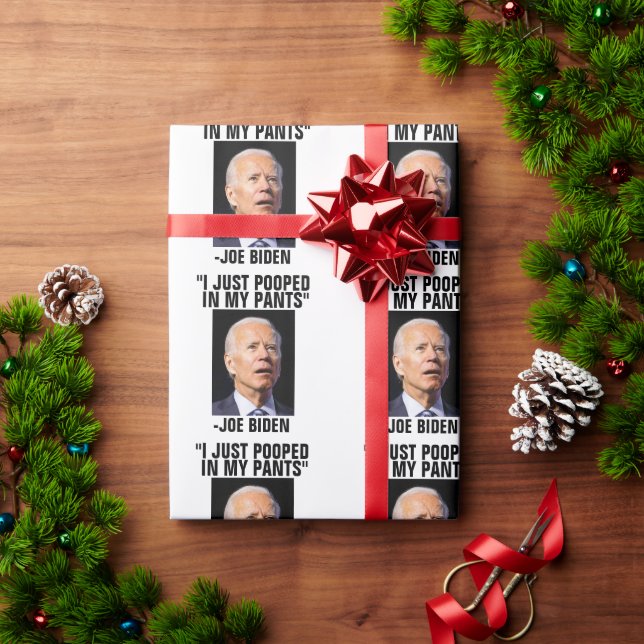 POOPY JOE BIDEN WRAPPING PAPER (Holiday Gift)