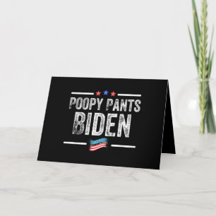 Poopy Pants Biden Card