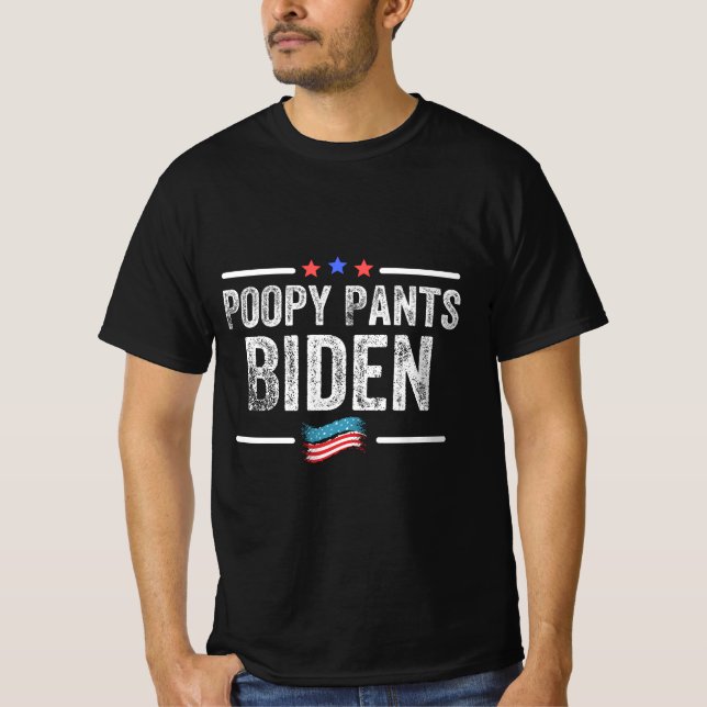 Poopy Pants Biden T-Shirt (Front)