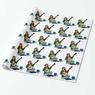 Poor Banjo Picker Wrapping Paper