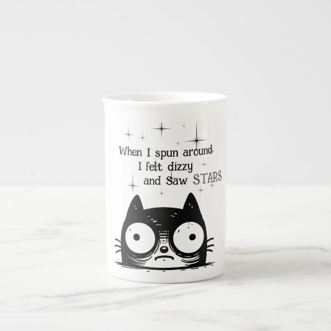 Poor Cat, I'm Dizzy, Cute cat Speciality Mug (Front)