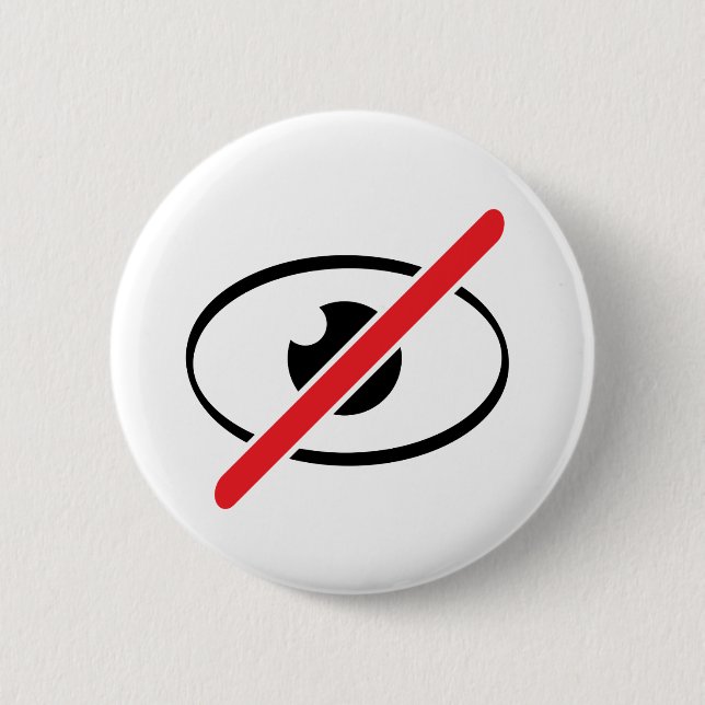 Poor eyesight. Disable eye. slechte ogen, blind. 6 Cm Round Badge (Front)