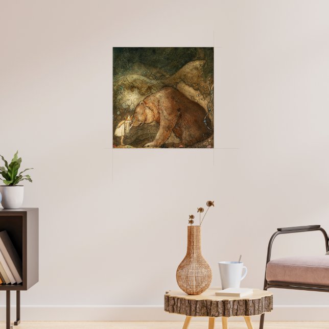 Poor Little Bear by John Bauer Poster (Living Room 3)