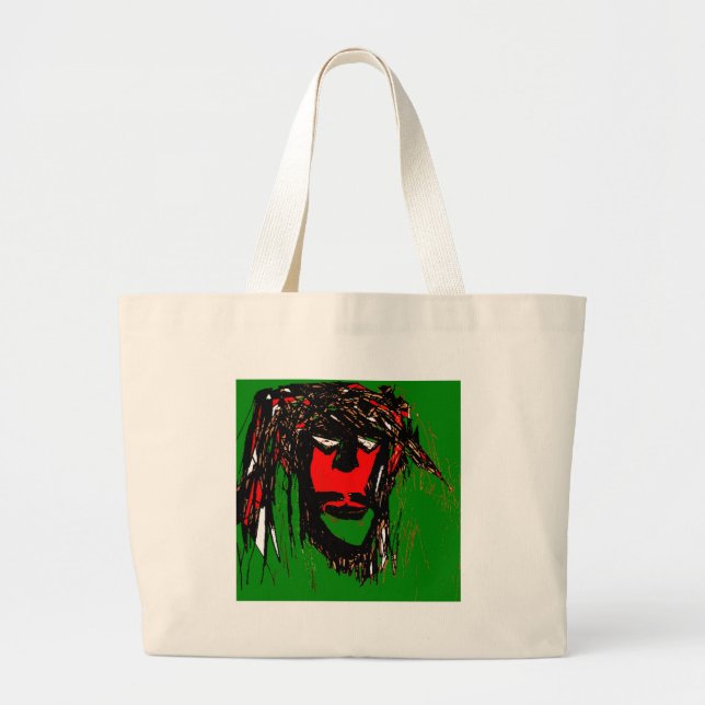 POOR MANS LIFE LARGE TOTE BAG (Front)