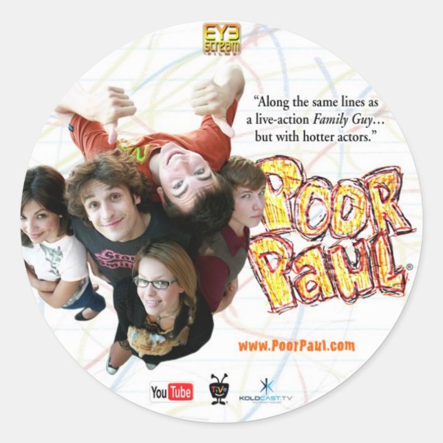 Poor Paul Sticker (Front)