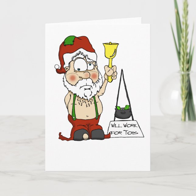 Poor Santa Holiday Card (Front)