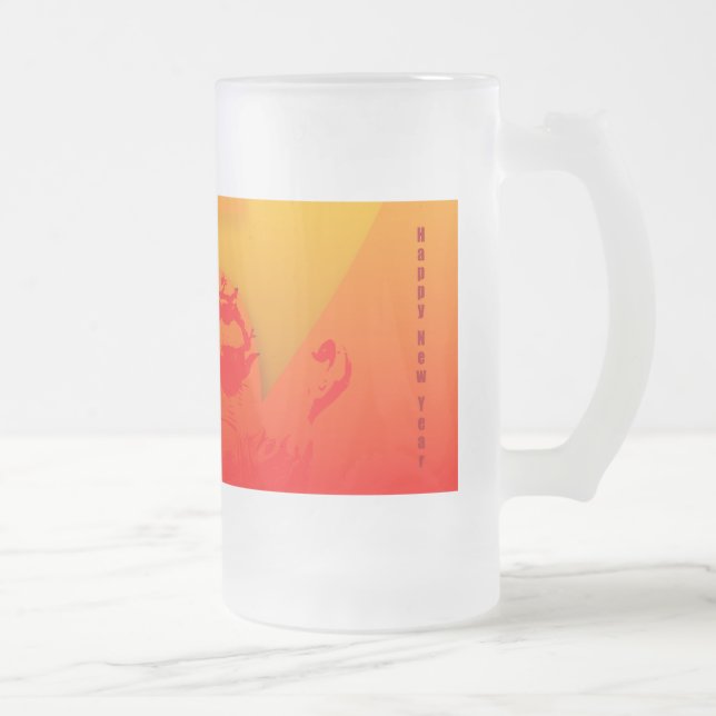 Pop 2015 Ram Sheep Goat Year - Frosted Glass Mug (Right)