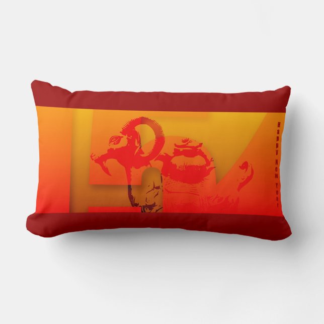 Pop 2015 Ram Sheep Goat Year - Pillow (Front)