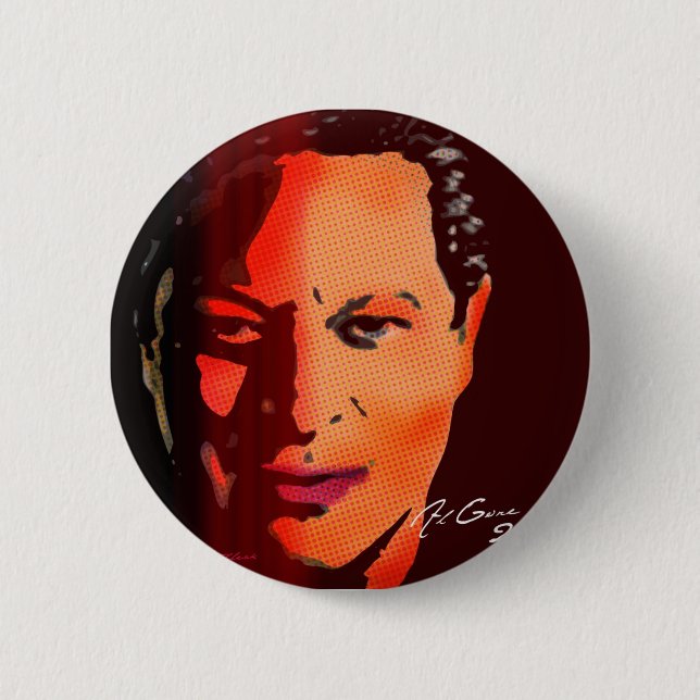 Pop_Al_Gore 6 Cm Round Badge (Front)