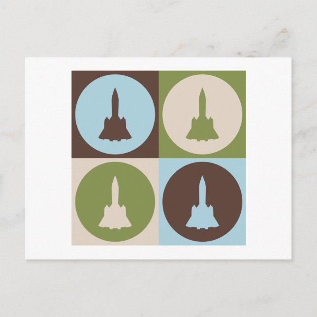 Pop Art Aerospace Engineering Postcard (Front)
