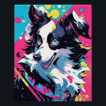 Pop Art Anime Border Collie Dog 004 - Victoria Sas Poster<br><div class="desc">[ Ultra-High Quality Art Paintings ] 

● Acrylic on paper
● 8, 000～10, 000pixel
● 500dpi

【Victoria Sasuke】
Illustrator who loves Japanese anime and Kawaii Dogs.
She draws cheerful and expressive dogs in a colourful and POP style.
These paintings will cheer up your everyday life.</div>