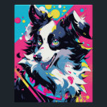 Pop Art Anime Border Collie Dog 004 - Victoria Sas Poster<br><div class="desc">[ Ultra-High Quality Art Paintings ] 

● Acrylic on paper
● 8, 000～10, 000pixel
● 500dpi

【Victoria Sasuke】
Illustrator who loves Japanese anime and Kawaii Dogs.
She draws cheerful and expressive dogs in a colourful and POP style.
These paintings will cheer up your everyday life.</div>