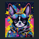 Pop Art Anime Boston Terrier Dog 001 - Victoria Sa Poster<br><div class="desc">[ Ultra-High Quality Art Paintings ] 

● Acrylic on paper
● 8, 000～10, 000pixel
● 500dpi

【Victoria Sasuke】
Illustrator who loves Japanese anime and Kawaii Dogs.
She draws cheerful and expressive dogs in a colourful and POP style.
These paintings will cheer up your everyday life.</div>