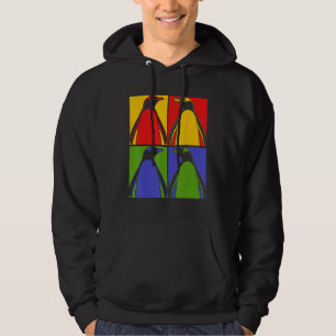 Pop Art Antarctic Animal Lover Zoo Keeper Gift Cut Hoodie