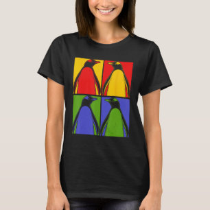 Pop Art Antarctic Animal Lover Zoo Keeper Gift Cut T-Shirt