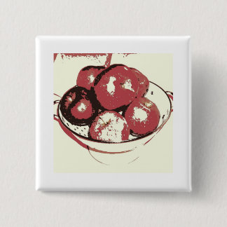Pop Art Apples 15 Cm Square Badge