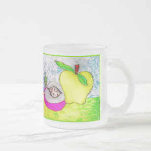 Pop Art Apples Frosted Mug