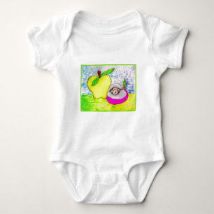 Pop Art Apples Infant Organic Creeper