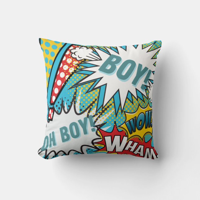 Pop Art Baby Boy Cushion (Front)