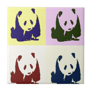 Pop Art Baby Pandas Tile