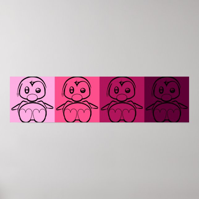 Pop Art Baby Tux Poster (Front)