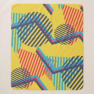 Pop art background, abstract geometric texture. sherpa blanket