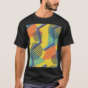 Pop art background, abstract geometric texture. T-Shirt