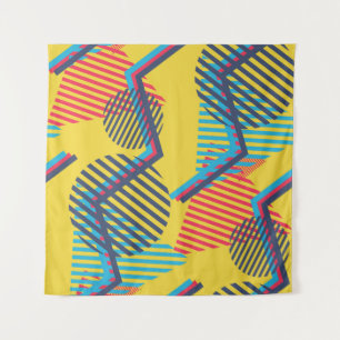 Pop art background, abstract geometric texture. tapestry